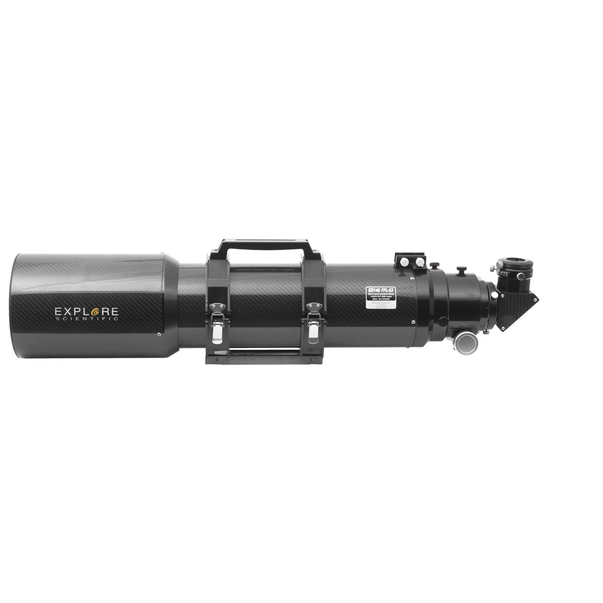 Explore Scientific ED140 FPL53 140mm f/6.5 Air-Spaced Triplet ED APO Refractor Telescope in Carbon Fiber with 3" HEX Focuser FPL53-140CF-01