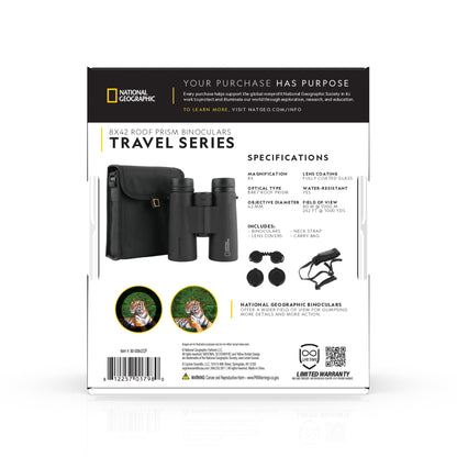 National Geographic 8x42 Binoculars 80-00842CP | Telescope Wolves
