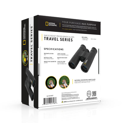 National Geographic 16x32 Binoculars 80-01632CP | Telescope Wolves