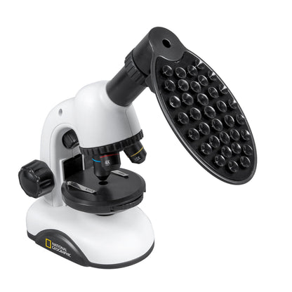 National Geographic 40x-640x Microscope — Beginner Microscope with Smartphone Adapter | Telescope Wolves