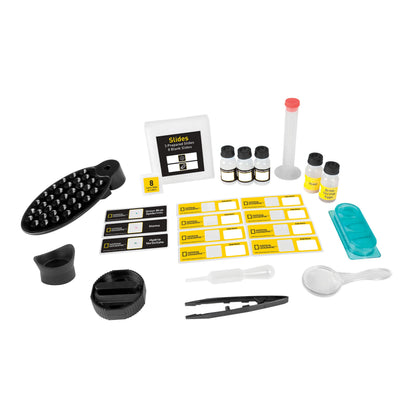 National Geographic 40x-640x Microscope — Beginner Microscope with Smartphone Adapter | Telescope Wolves