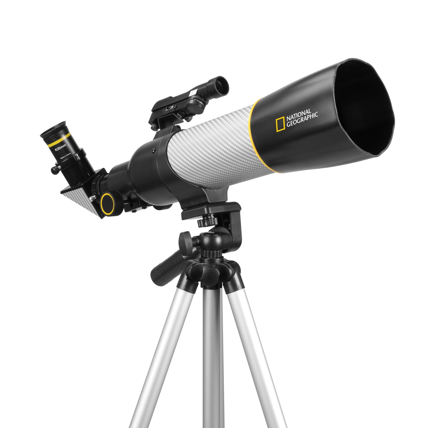 National Geographic SRT70MM 70mm Refractor Telescope 80-50072 – Beginner Telescope with Solar Filter & Panhandle Mount