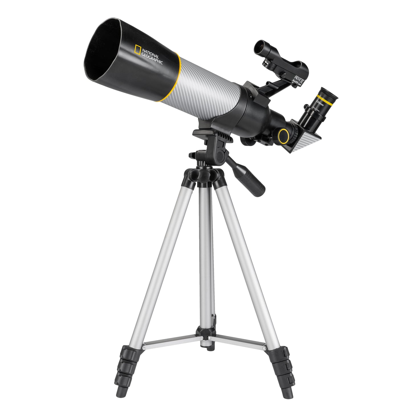 National Geographic SRT70MM 70mm Refractor Telescope 80-50072 – Beginner Telescope with Solar Filter & Panhandle Mount