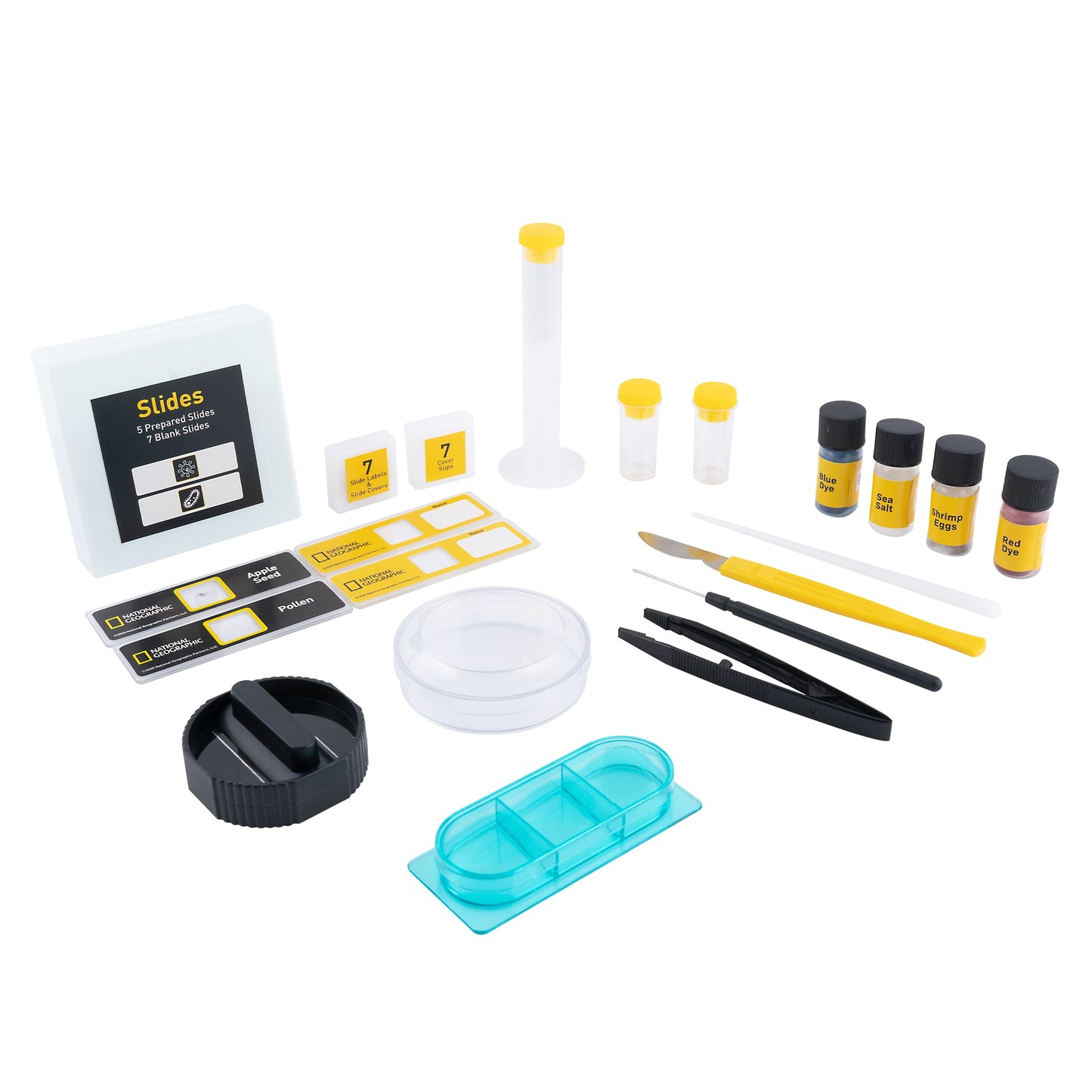 National Geographic 900x Microscope Set with Hard Case — Complete Student Microscope Kit | Telescope Wolves