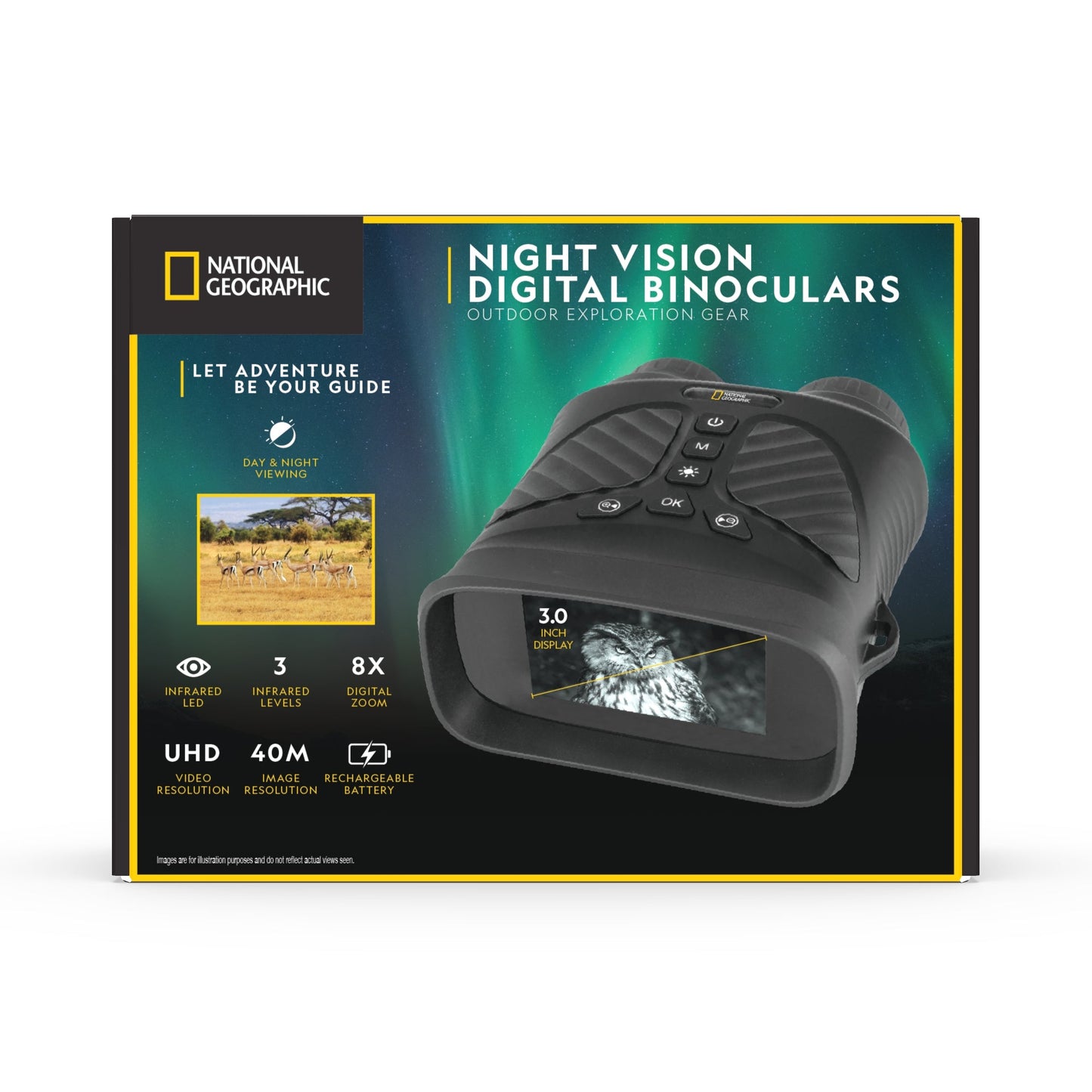National Geographic Night Vision Digital Binoculars 80-50155 | Telescope Wolves