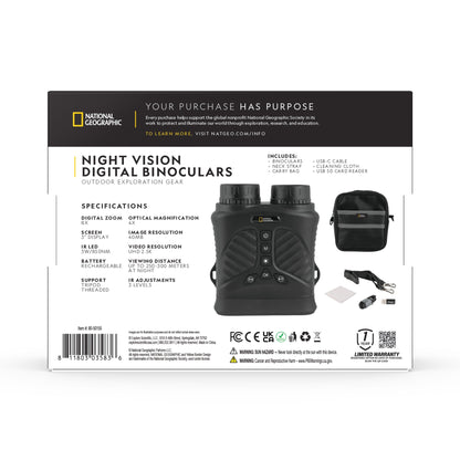 National Geographic Night Vision Digital Binoculars 80-50155 | Telescope Wolves