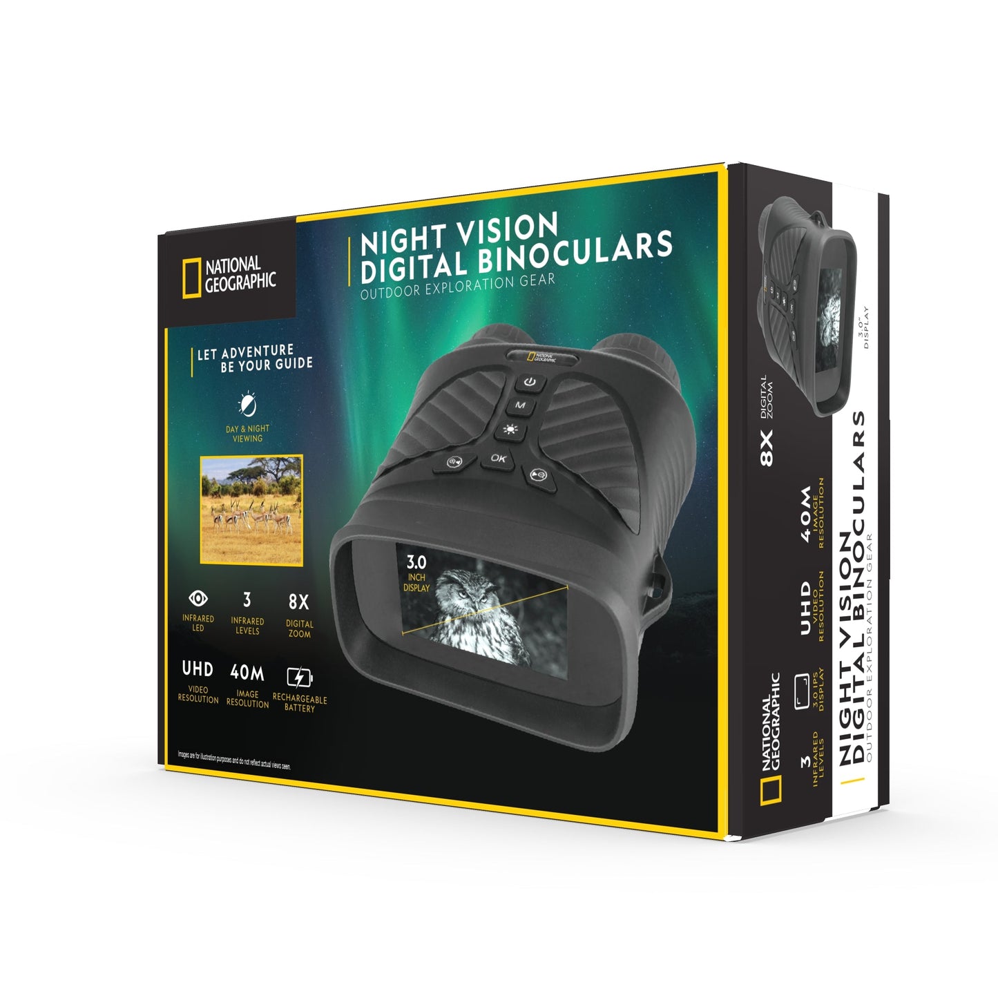 National Geographic Night Vision Digital Binoculars 80-50155 | Telescope Wolves