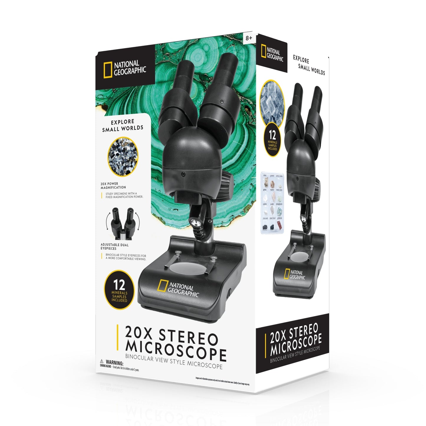 National Geographic 20x Stereo Microscope — Dissection Microscope for Students and Hobbyists | Telescope Wolves
