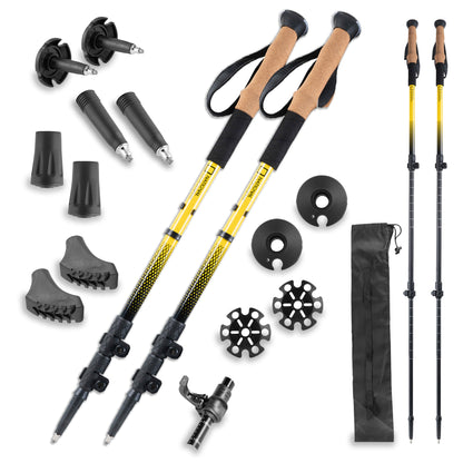 National Geographic Carbon Trekking Poles Set 80‑60500 – Adjustable Hiking Poles for Stability & Comfort