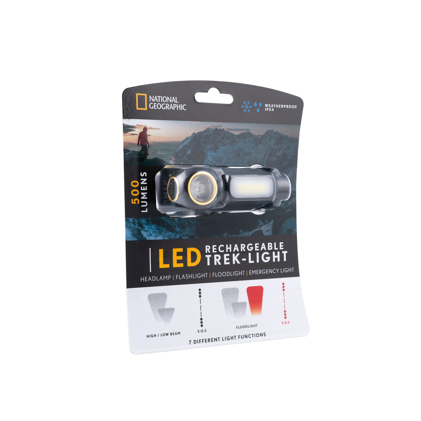 National Geographic LED Headlight Rechargeable 80‑82000 – Hands-Free Outdoor Light