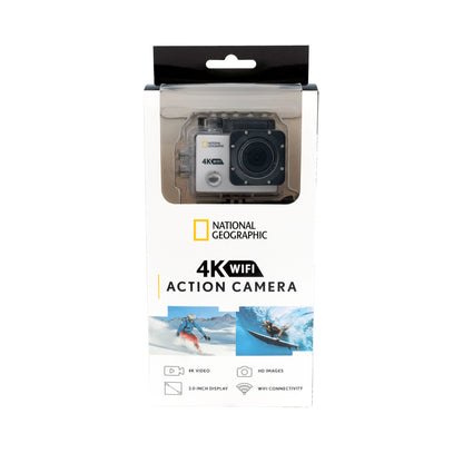 National Geographic 4K Action Camera with WiFi 80‑83002 – Waterproof Adventure Camera