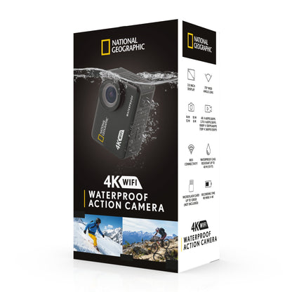 National Geographic 4K Waterproof Action Camera with WiFi 80‑83003 – Adventure-Proof Action Cam