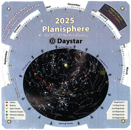 DayStar 2025 Planisphere – Northern & Southern Versions