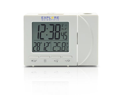 Explore Scientific RDP1001 Projection Clock — Black — Projects Time on Wall or Ceiling