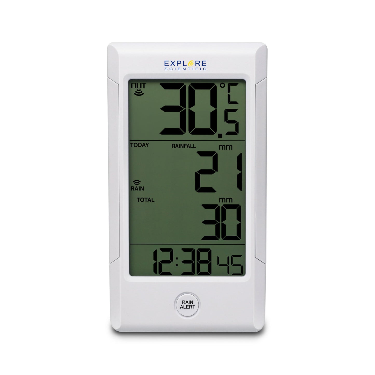 Wireless Rain Gauge with Outdoor Temperature