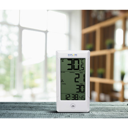 Explore Scientific Wireless Rain Gauge with Outdoor Temperature RGT1001