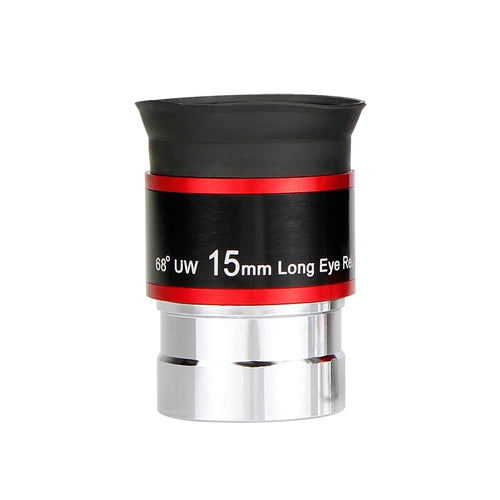 SVBONY 68 degree wide angle 15mm eyepiece 1.25 inch F9152C ideal for beginner telescope owners providing immersive wide field low power views of star clusters open clusters nebulae and deep sky objects with a generous 68 degree apparent field of view — Telescope Wolves