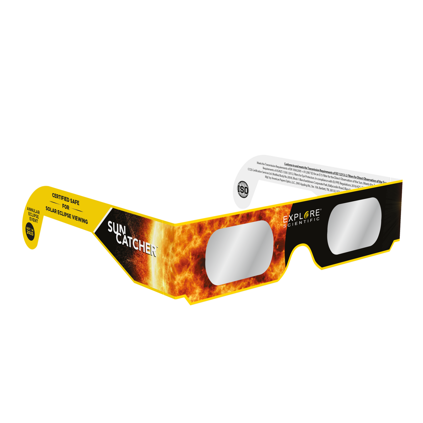 Sun Catcher Solar Eclipse Glasses lens detail