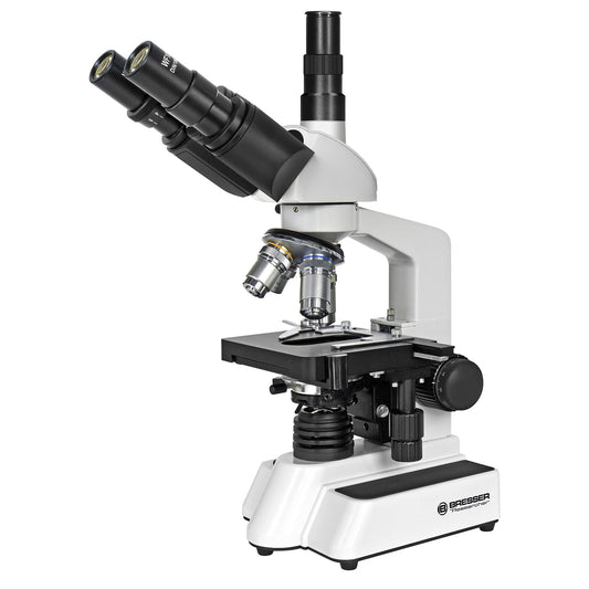 Bresser Trino Researcher II Trinocular Microscope 40x–1000x — Best-Value Trinocular Microscope with Built-In Camera Port