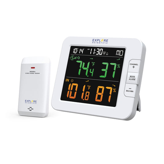 Explore Scientific Smart Multi-Channel Weather Station with Wireless Sensor WSH4102