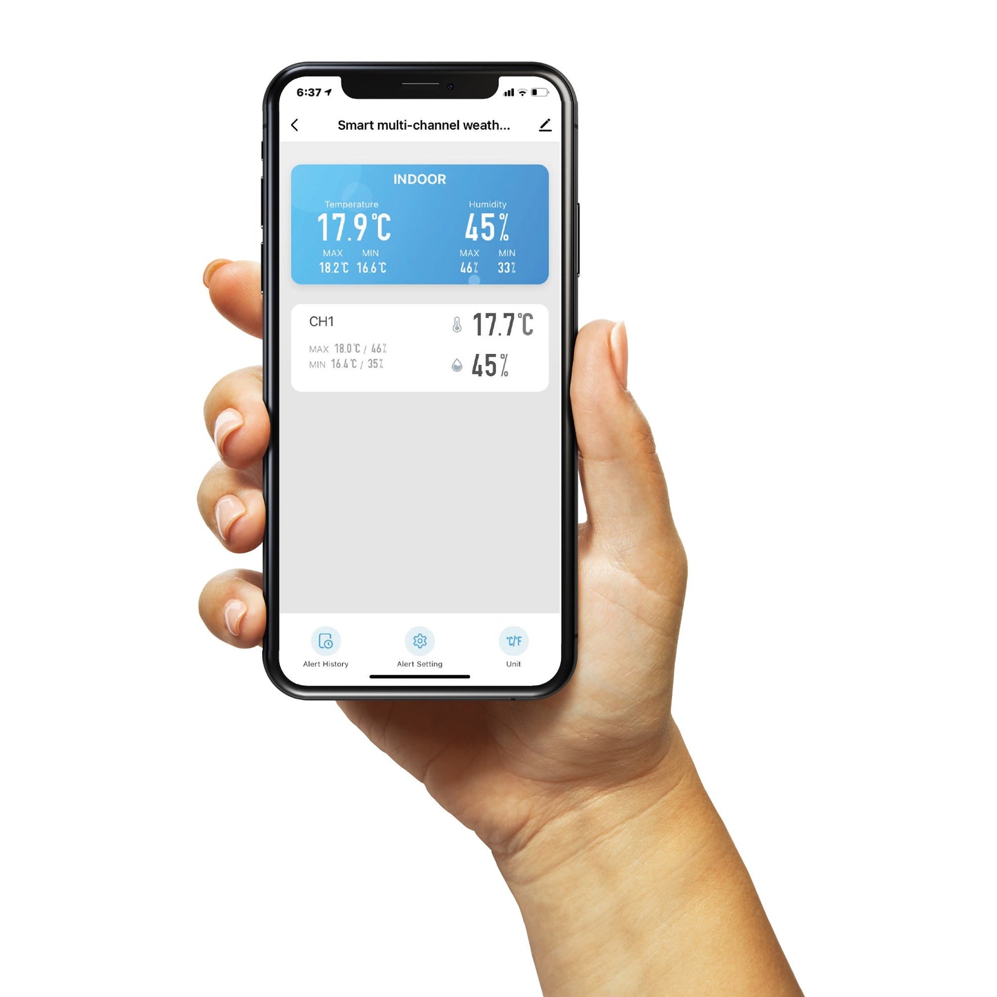 Smart Multi-Channel Weather Station with Wireless Sensor