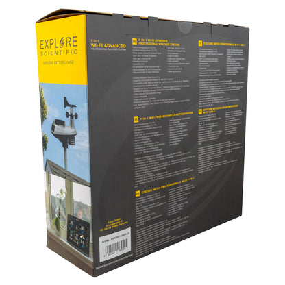 Explore Scientific 7‑in‑1 WiFi Professional Weather Station – WSX3001