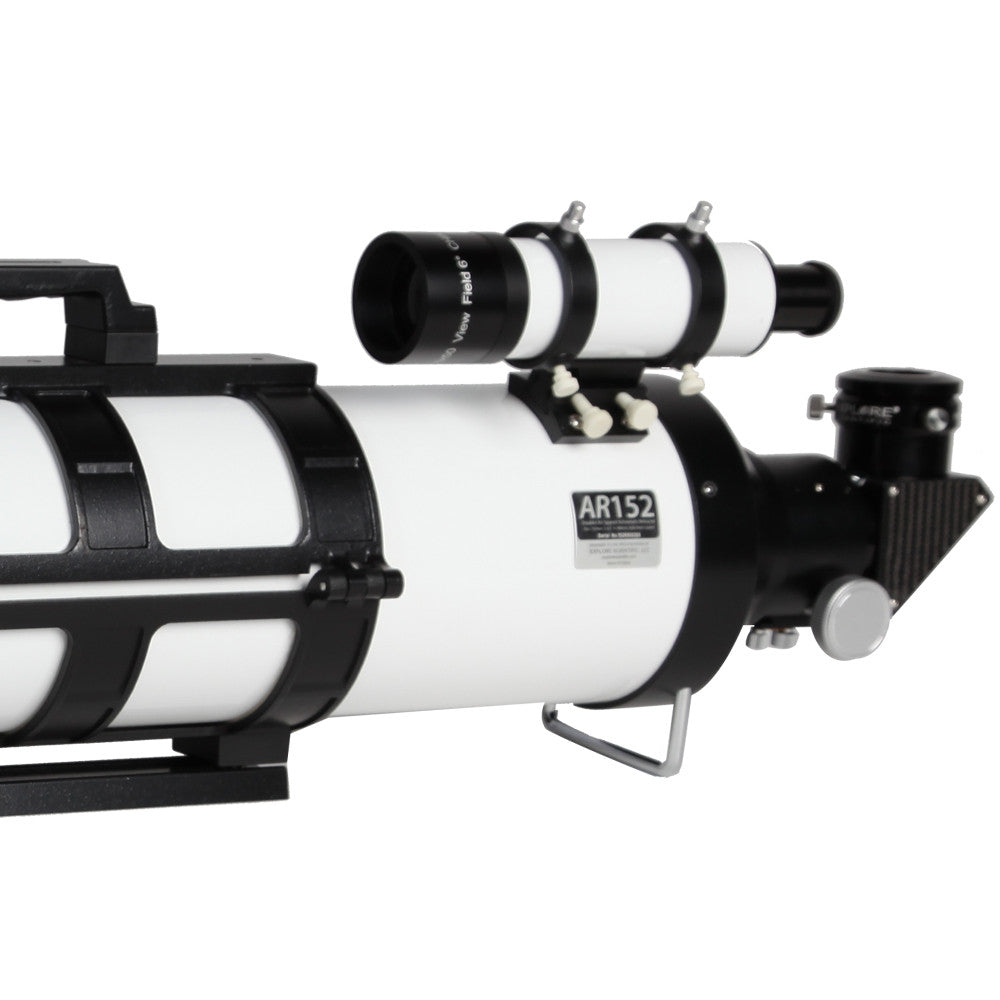 AR152 Air-Spaced Doublet Refractor Telescope with New Hybrid 2N1 Finder Base