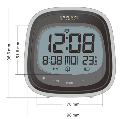 Explore Scientific Touch Key Radio Controlled Clock RDC3006