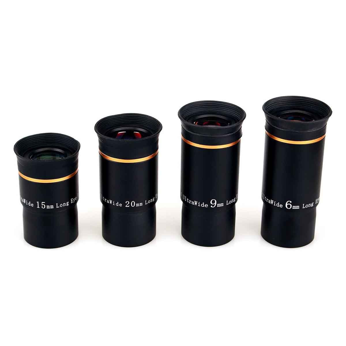 SVBONY Telescope Eyepiece Fully Mutil Coated 1.25 inches 66 Degree  6/9/15/20 mm
