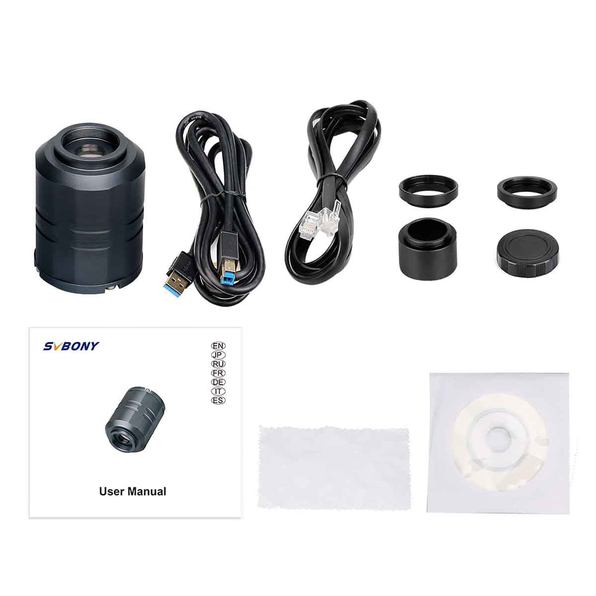 SV305M Pro Astronomy Camera, 2MP USB3.0 1.25 Inches Monochrome and Guide Camera for Astrophotography