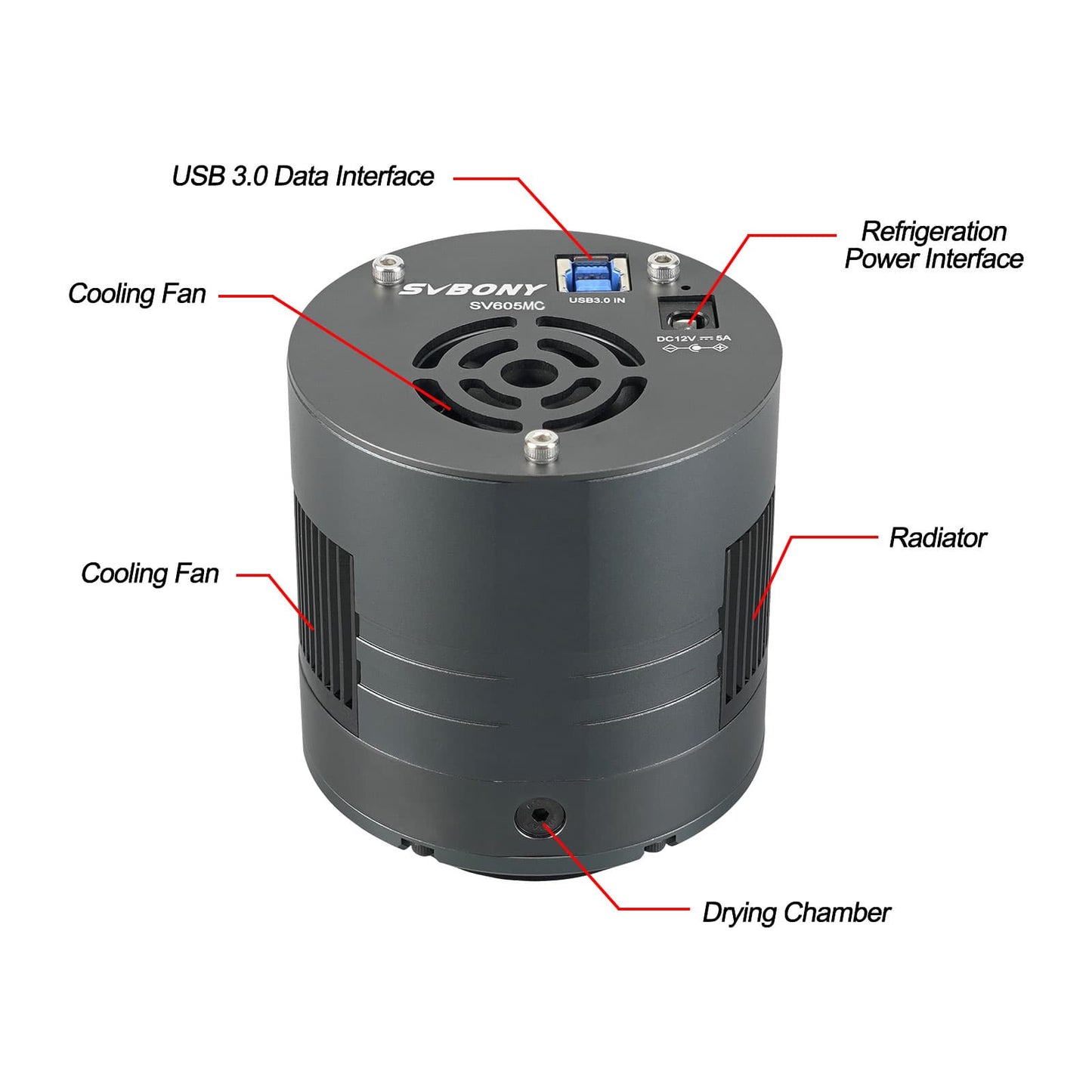 SV605MC Mono Cooled Camera IMX533 for Deep Space Astrophotography