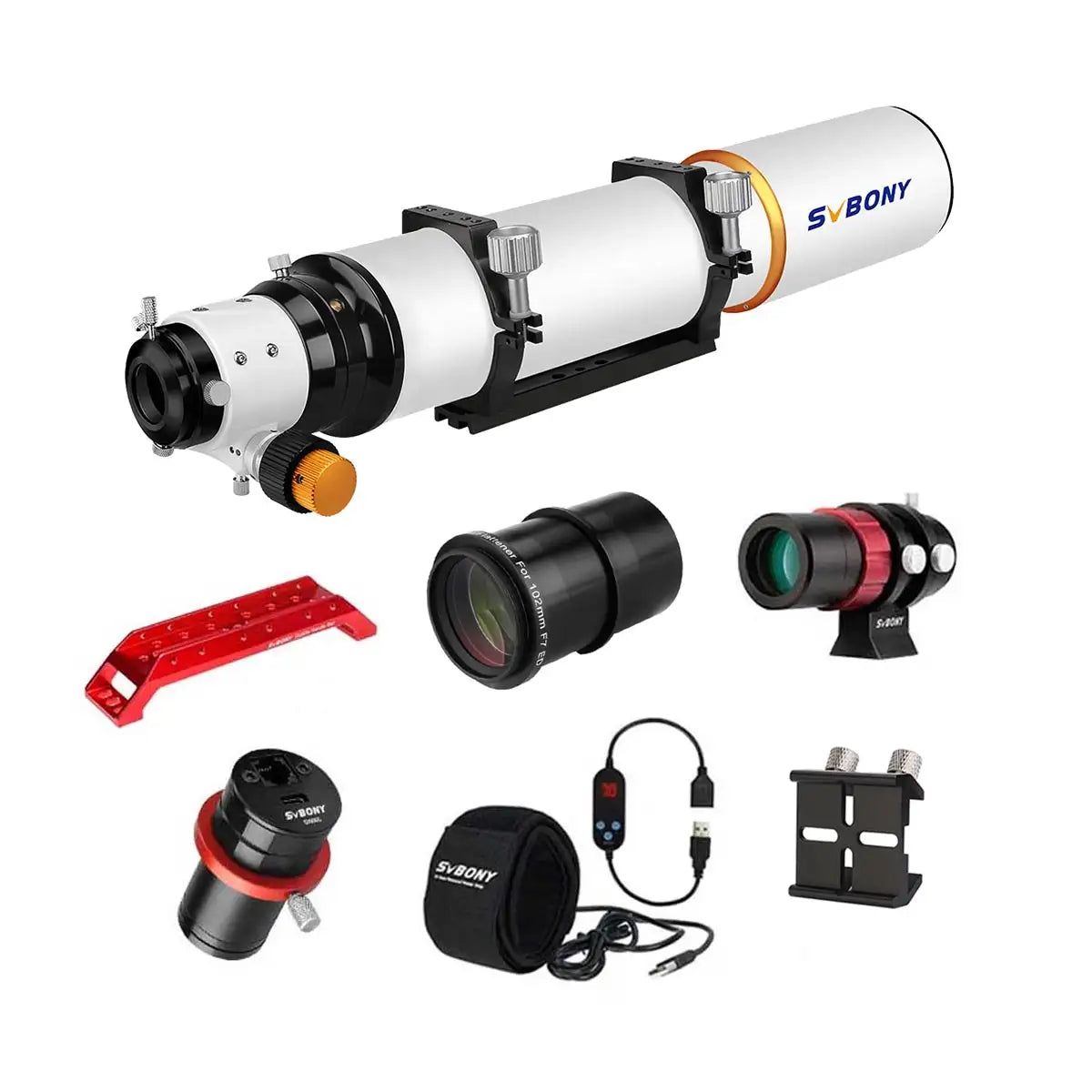 SV503 80/102 ED F7 Refractor Telescope Set for Deep Space Photography