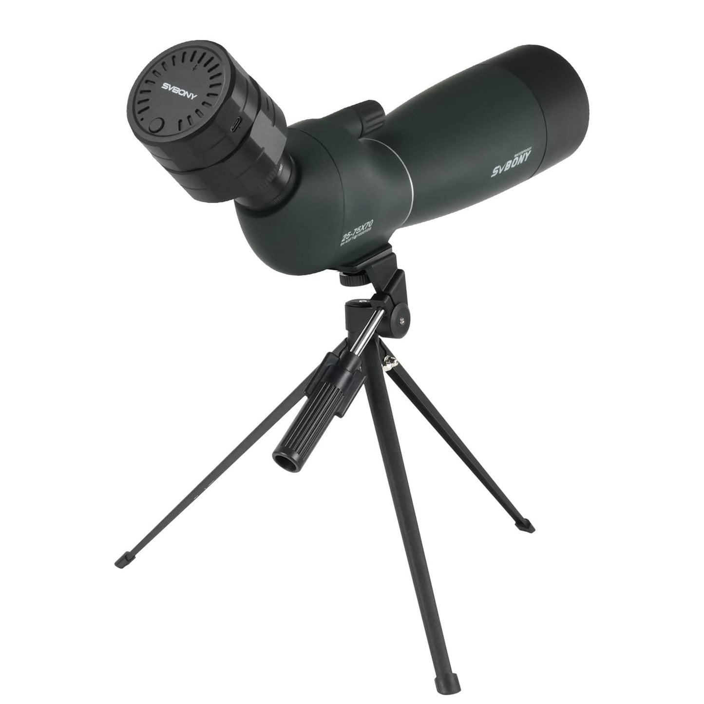 SV28 Plus 25-75×70mm Spotting Scope for Birdwatching with Phone Photography