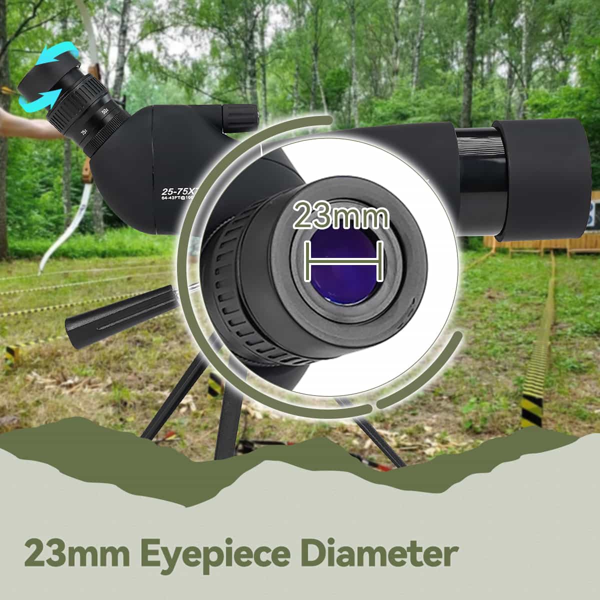 SV28 Plus 25-75x70 Spotting Scope For Phone Birding Photography