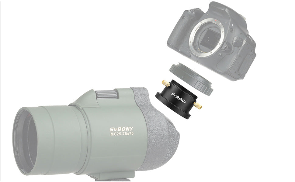 SV41 25-75x70 MAK Spotting Scope with 1.25" Eyepiece Adapter for Photography