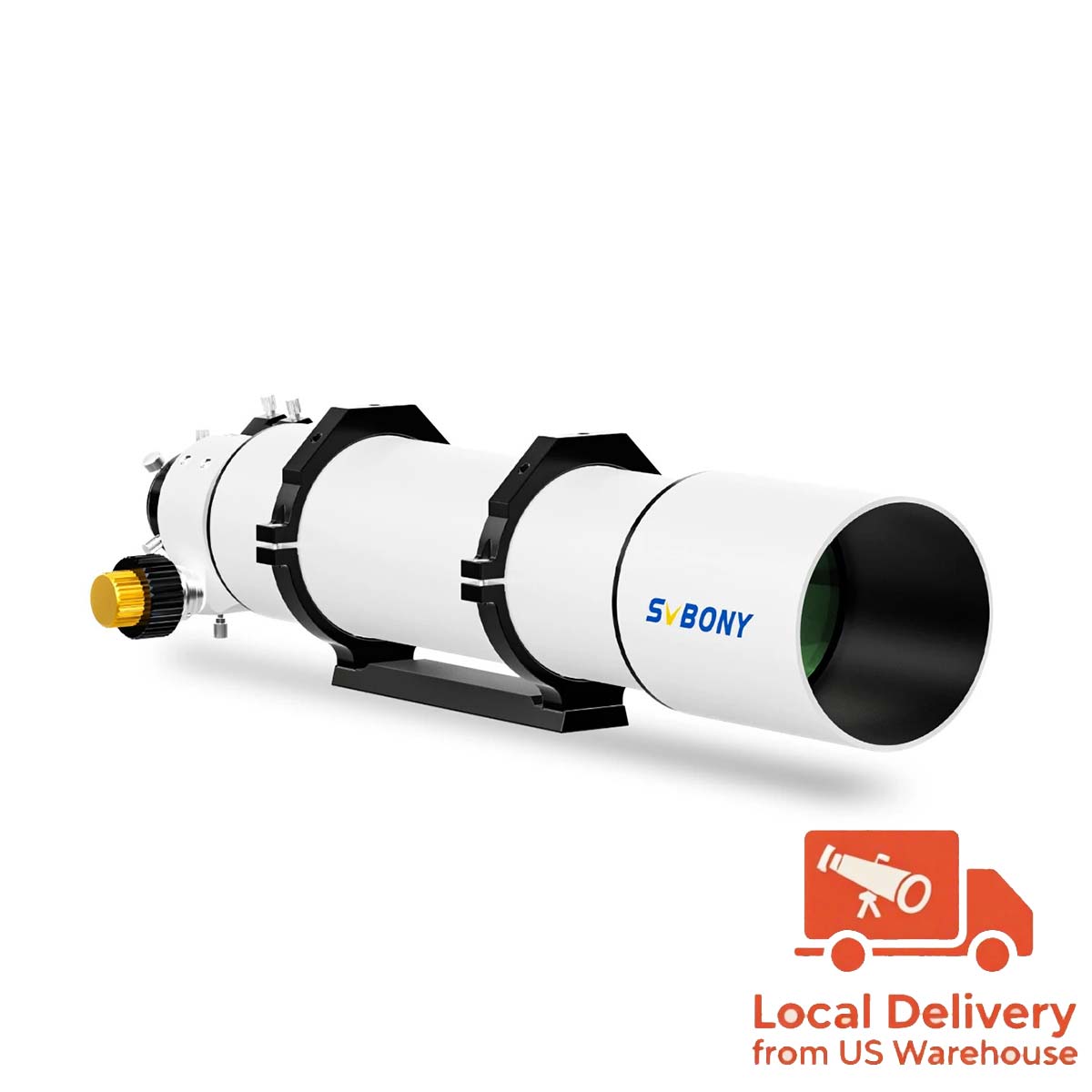 SV48P 102mm Achromatic Telescope Refractor with 2.5" RAP Dual-Speed Focusing & Dovetail Mounting Plate for Astronomical Observation