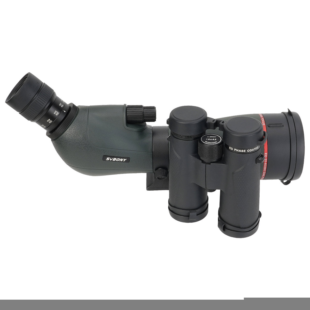 SV406P 20-60X80ED Spotting Scope - SV202 ED Binocular FMC Bak4 Prism IPX7 Waterproof for Birding Festival
