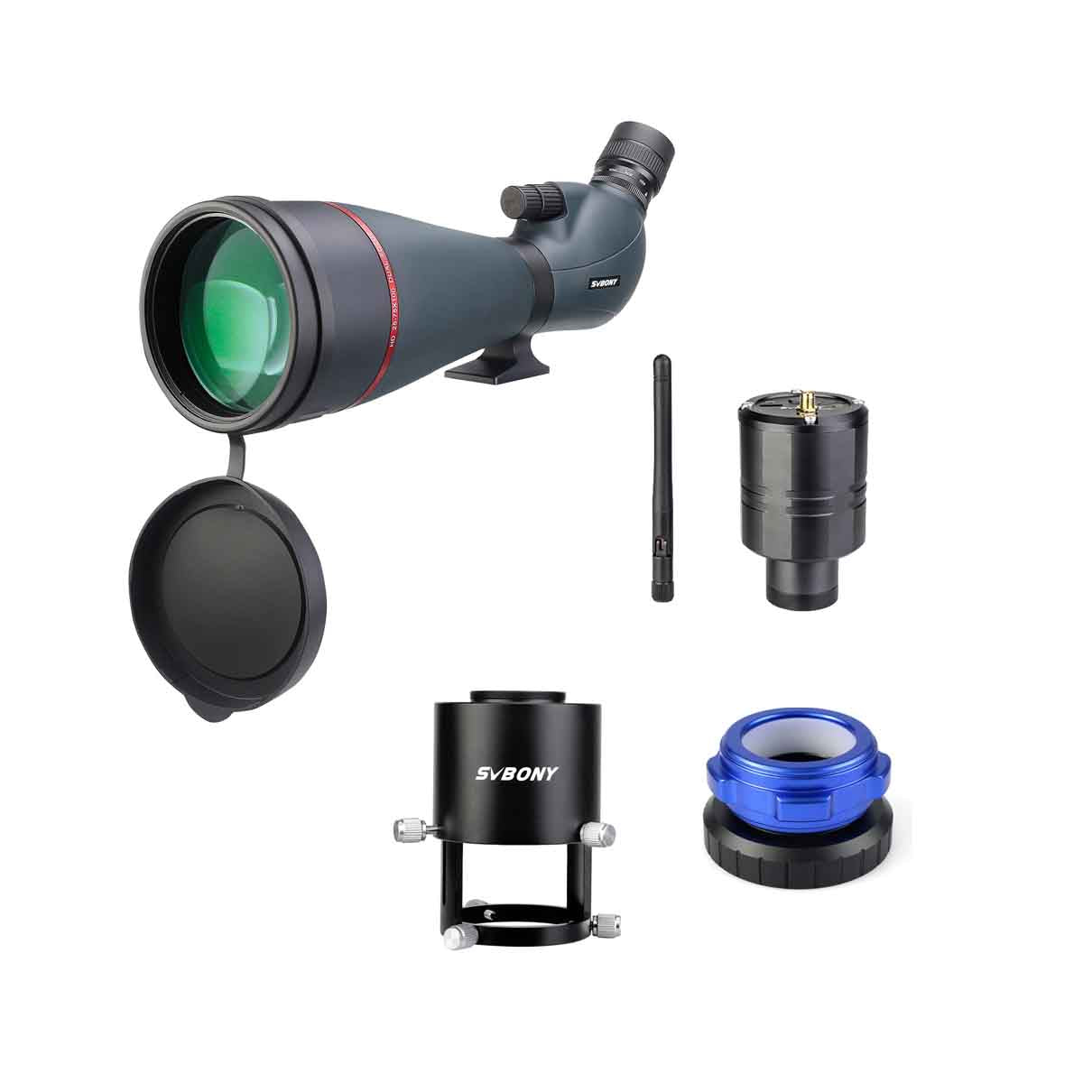 SV406 25-75x100 HD Spotting Scope FMC Dual Focus Long Range for Bird Watching Wildlife Target Shooting Hunting Scenery