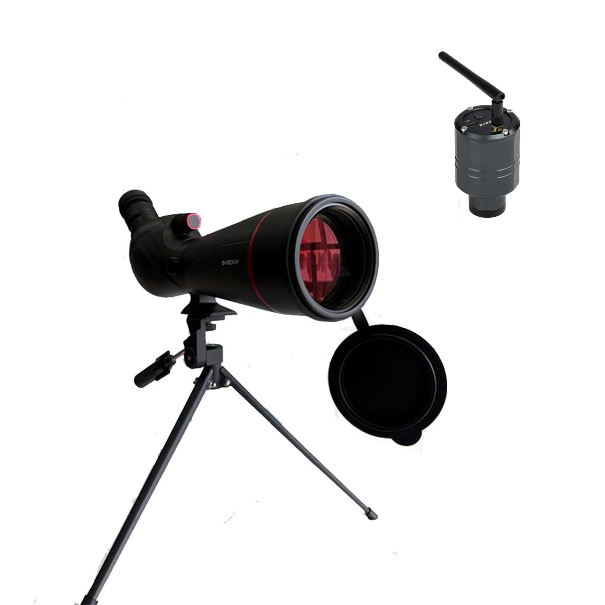 SV406 Spotting Scope HD 20-60x80 Spotting Scope FMC Dual Focus for Bird Watching Wildlife Target Shooting