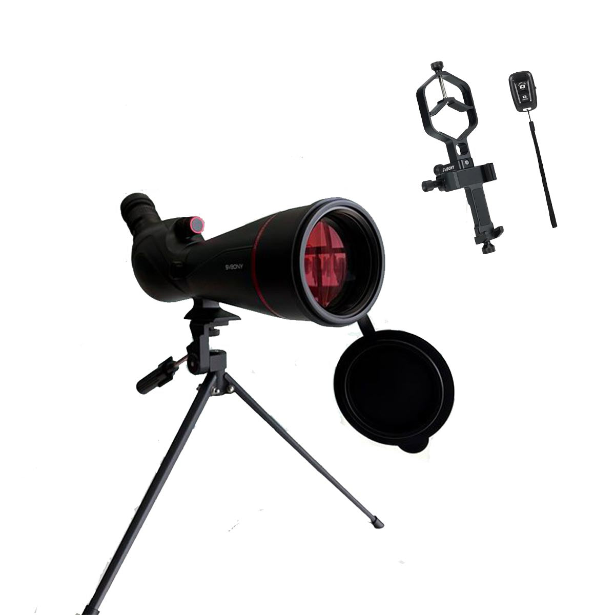 SV406 Spotting Scope HD 20-60x80 Spotting Scope FMC Dual Focus for Bird Watching Wildlife Target Shooting