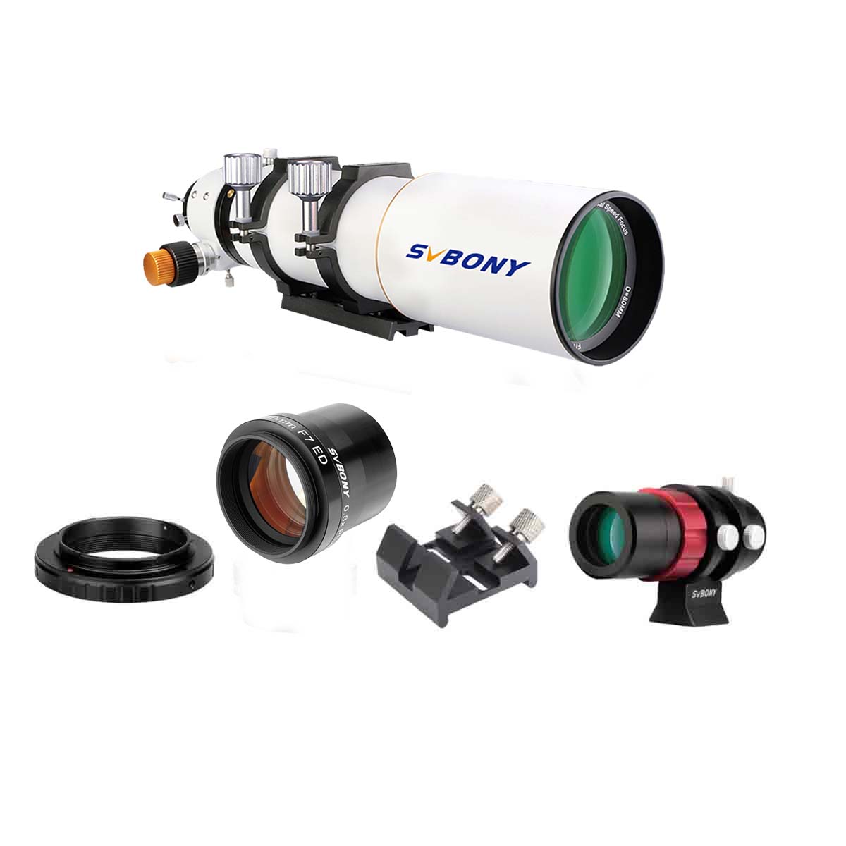 SV503 80/102ED Telescope Set for Prime Focus Photography - Connected to M48 Camera Ring