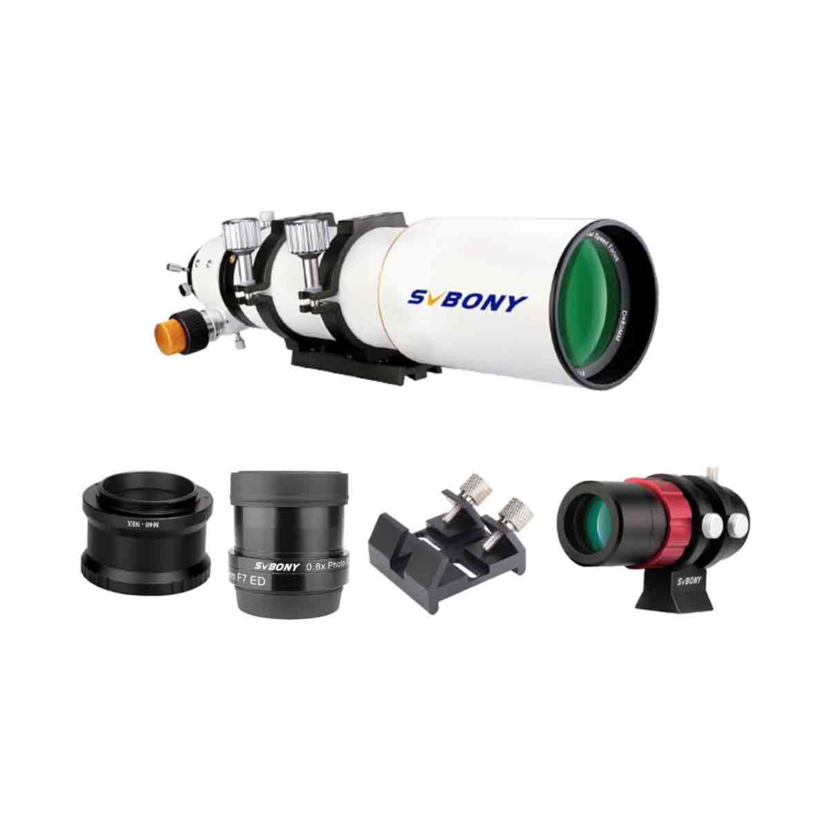 SV503 80/102ED Telescope Set for Prime Focus Photography - Connected to M48 Camera Ring