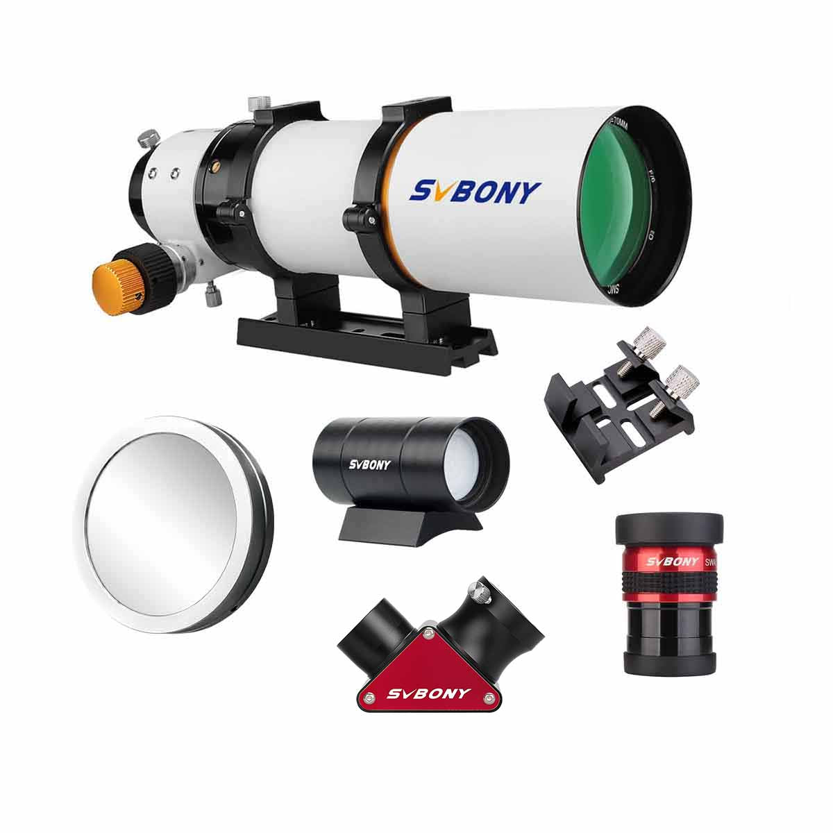 SV503 70ED Telescope F6 Refractor with Diagonal Eyepiece Set for Solar Planet Observation