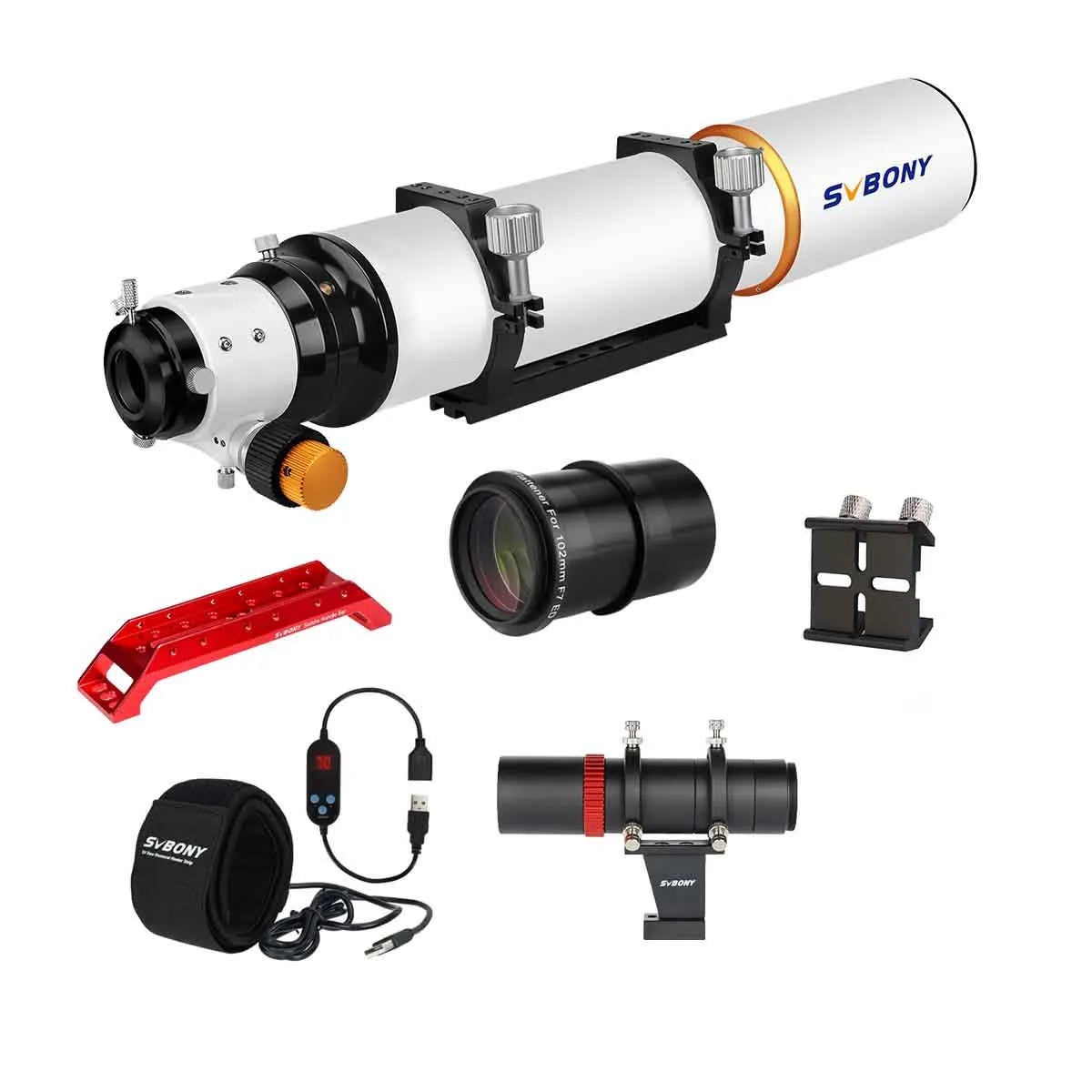 SV503 102ED F7 Telescope - SV193 Field Flattener - SV165 Guide Scope for Deep-sky Observation & Photography