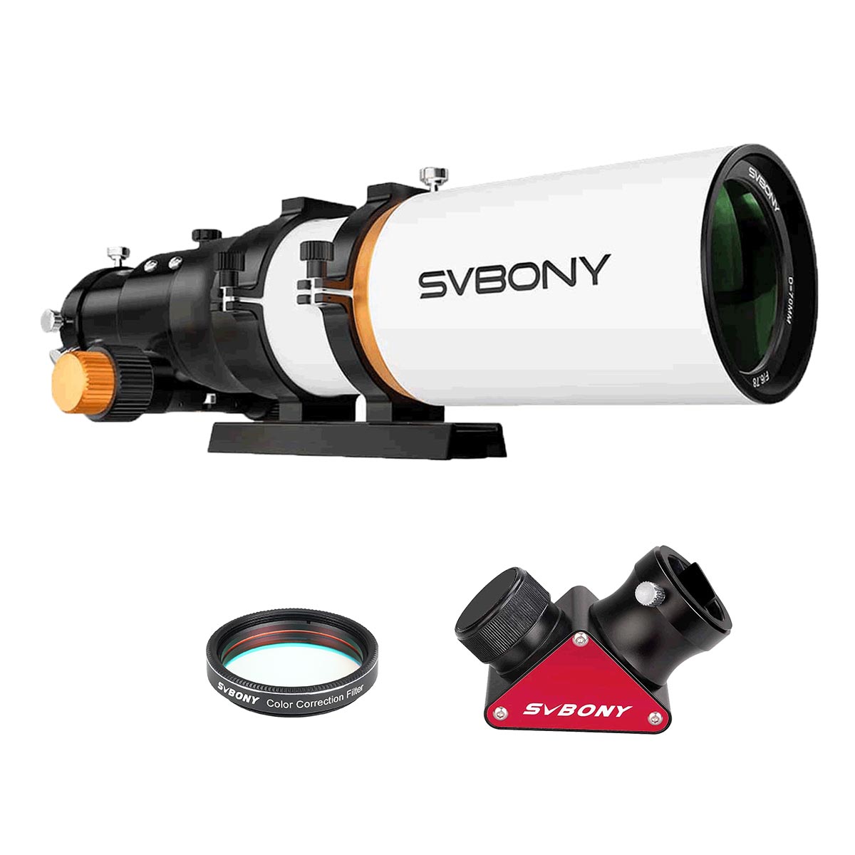 SVBONY SV503 70mm Upgraded f/6.78 Quadruplet 2-Element ED Flatfield Refractor Telescope for cameras APS-C Sensors