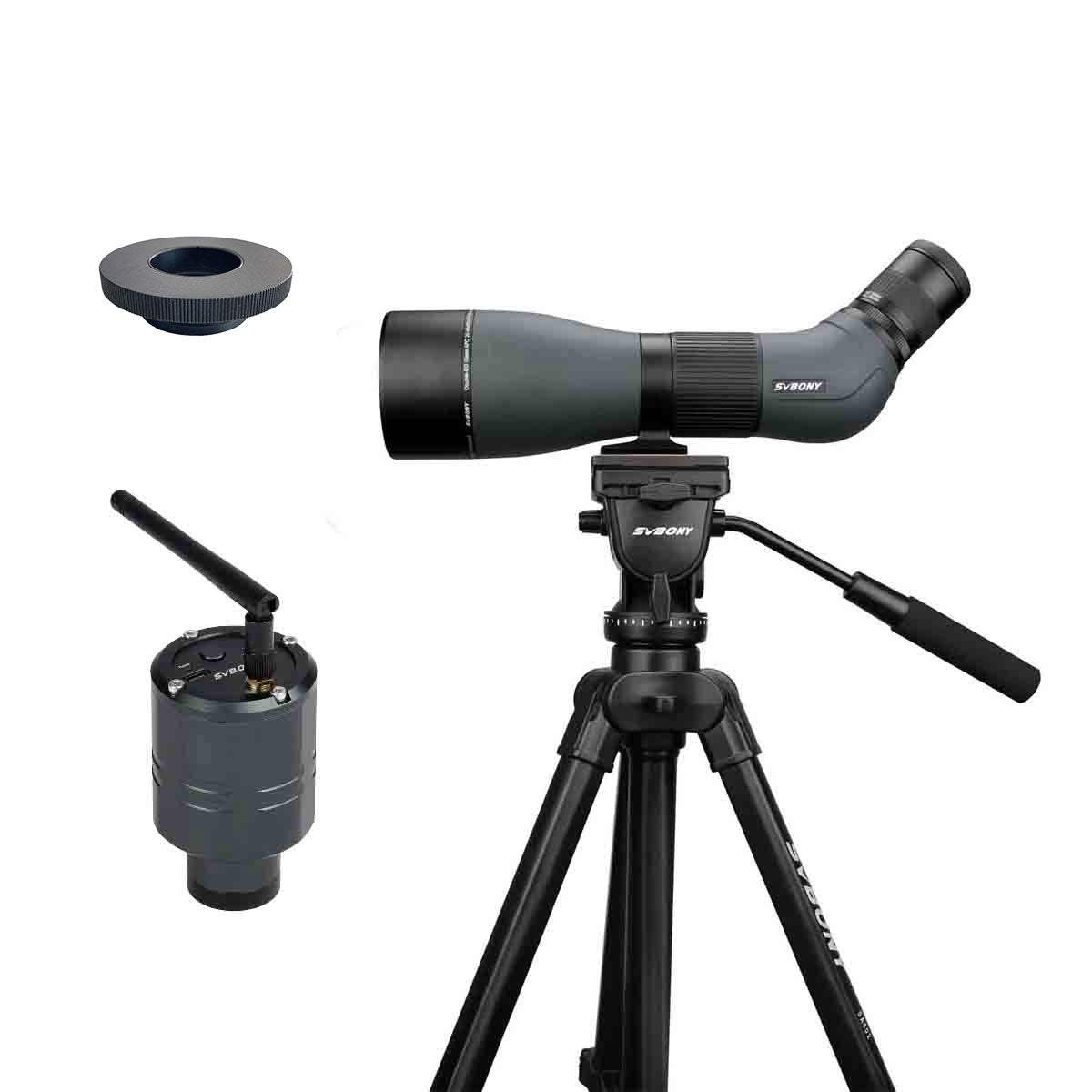 SA401 20-60x85 APO  Spotting Scope  SA402 Hydraulic Gimbal Tripod