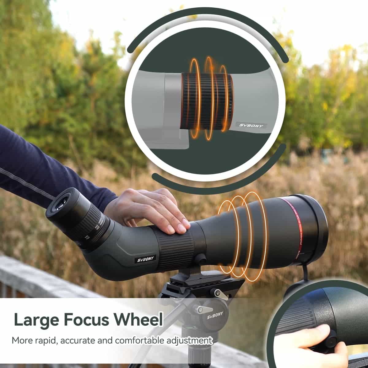 SA401 25-75X100 APO Spotting Scope Birding Camera Telephoto for WMBD Festival