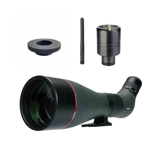 SA401 25-75X100 APO Spotting Scope with SC001 Wifi Camera for Birdwatching
