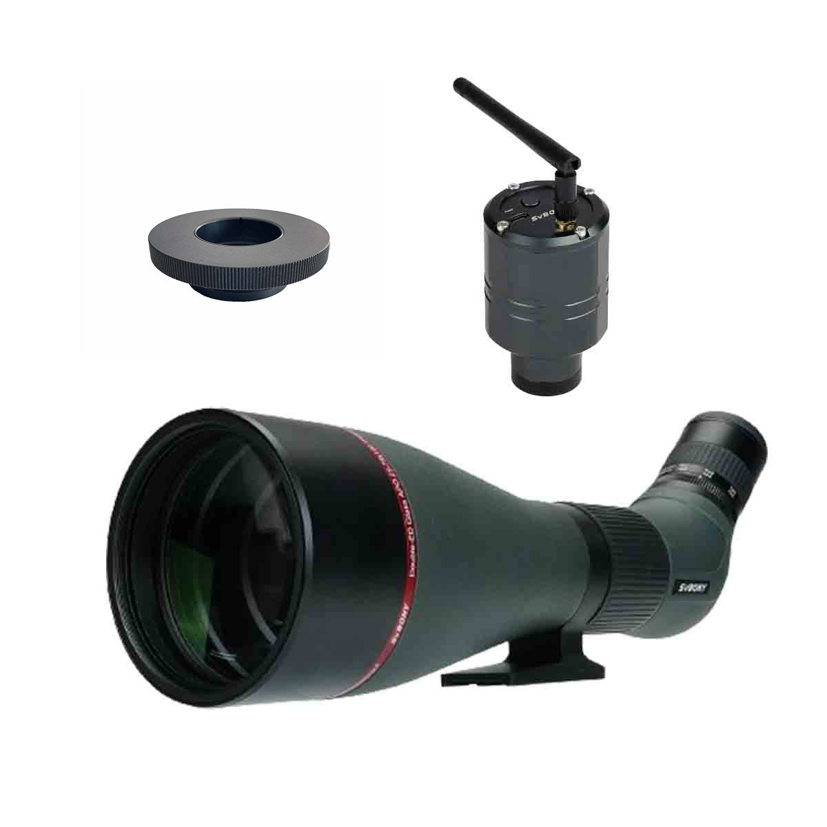 SA401 25-75X100 APO Spotting Scope with SC311 Wifi Camera for Birdwatching