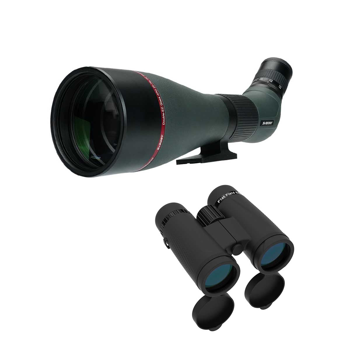 SA401 25-75X100 APO Spotting Scope - SA205 ED Flat-field Binocular for Birdwatching
